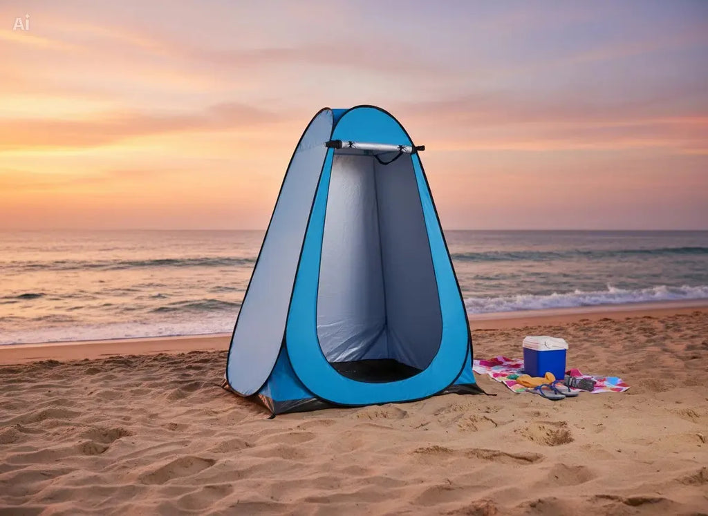 Blue  Pop Up Privacy Shower Tent