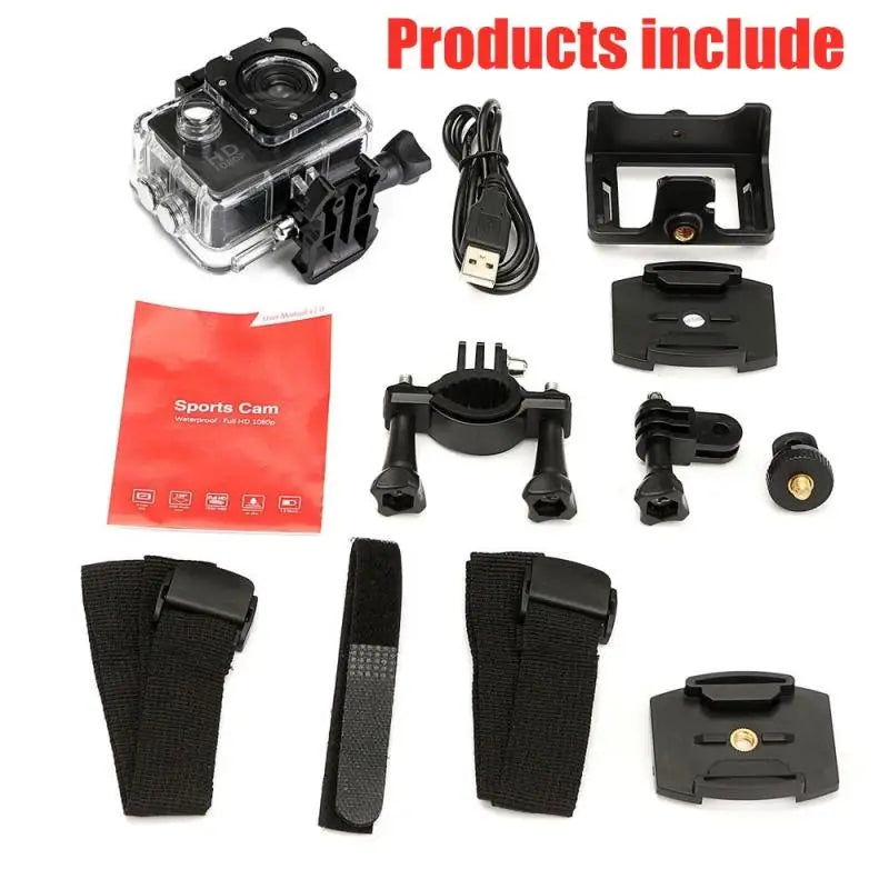 12MP Mini Camera HD 1080P 32GB Outdoor Sports Waterproof