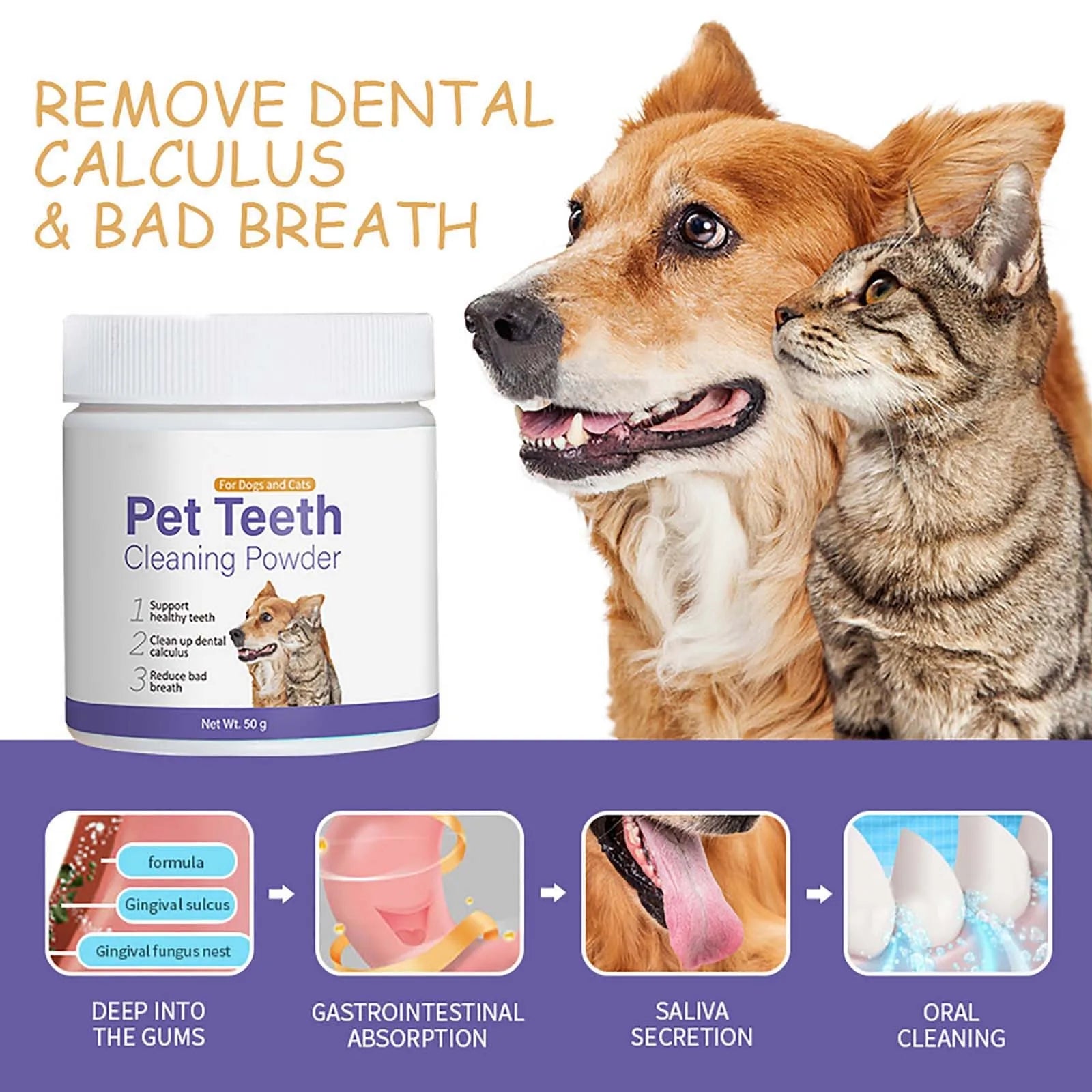Pet Toothpaste Cat Dog Fresh Breath Toothpaste Deodorant Tartar Plaque Cleaning