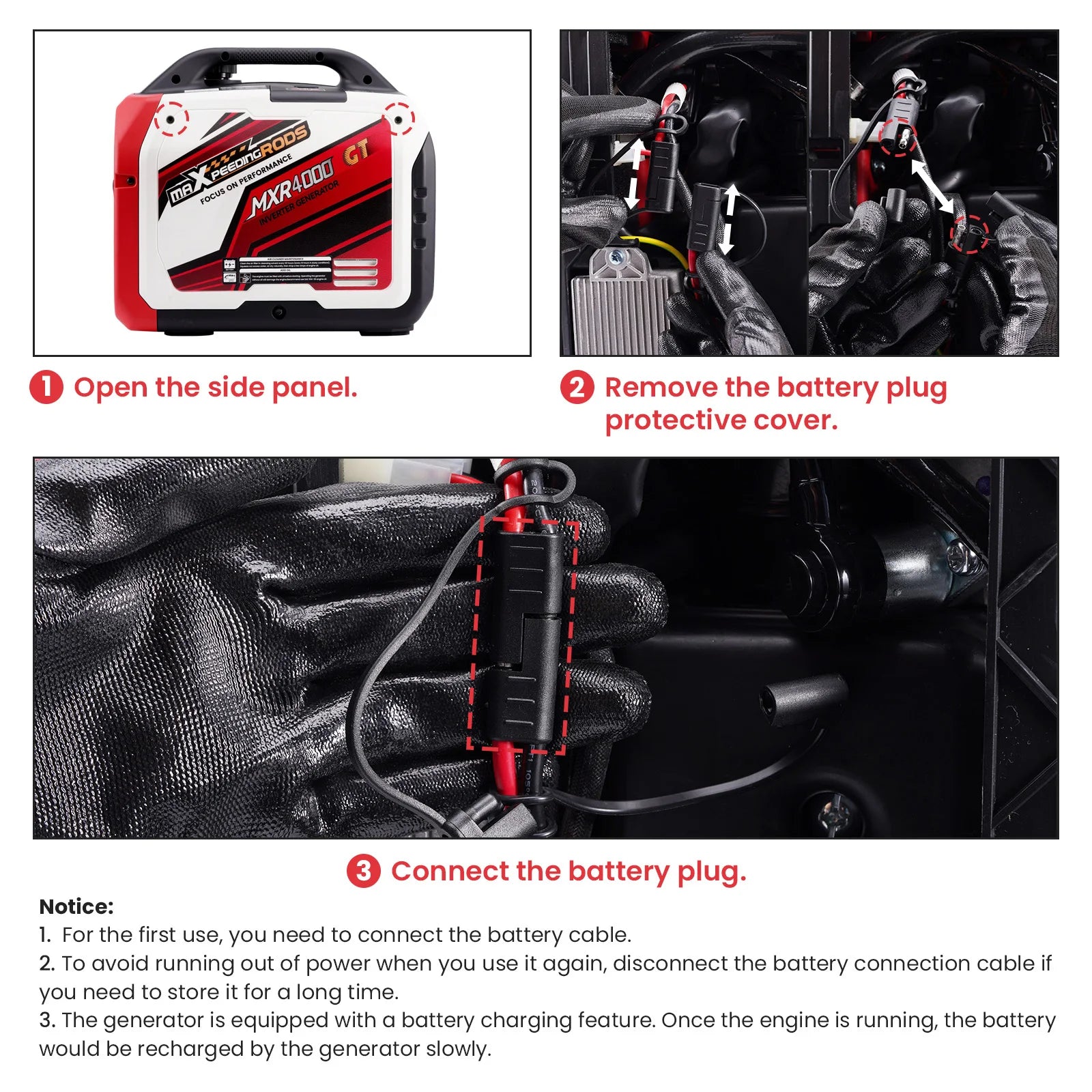 Portable 4KW Generator Inverter EV-charging Quiet