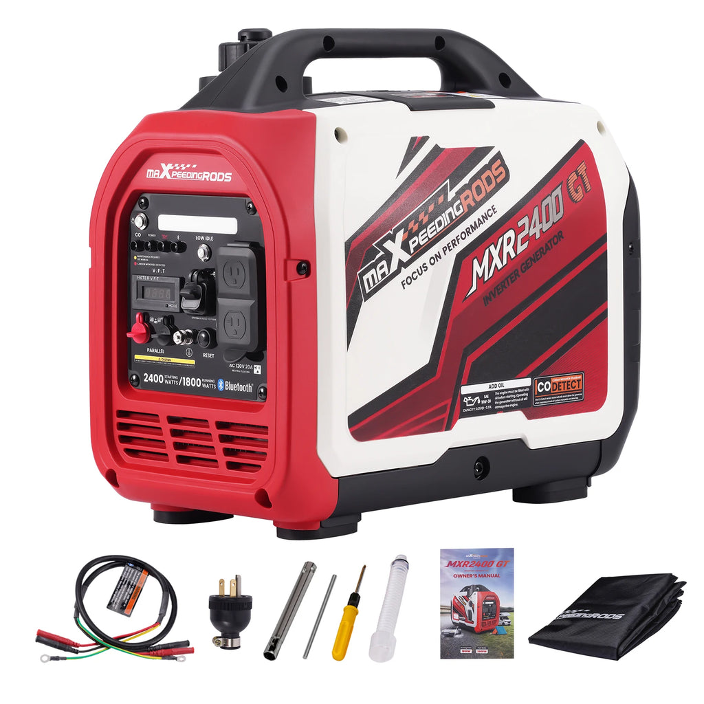 Quiet Portable Inverter Generator 1800W 58dB Lightweight 33 lbs for Camping RV