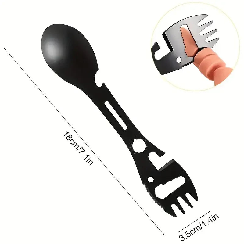 Outdoor Fork Spoon Versatile Outdoor Camping Tool Lightweight