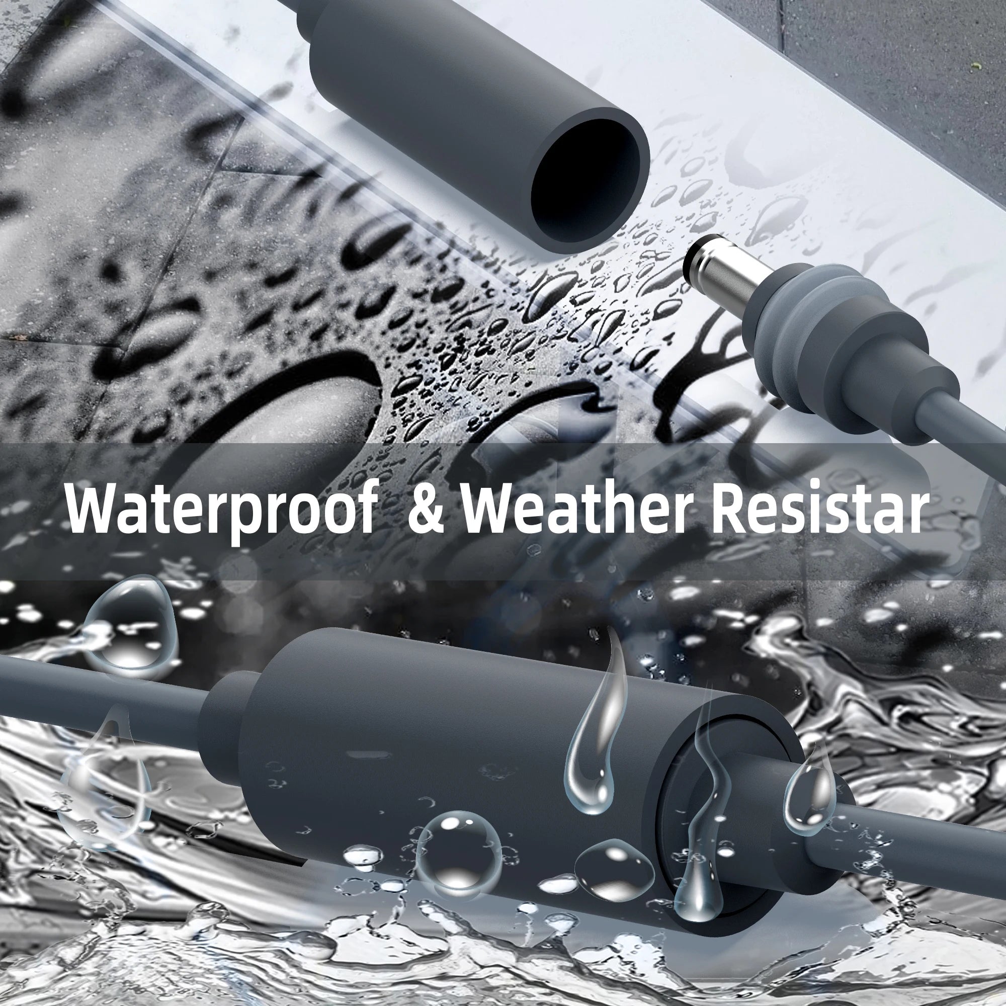 For Starlink Mini DC to Type C Adapter 22CM Waterproof Power Converter Hole Extender USB C Power Cable 65W+ PD Source