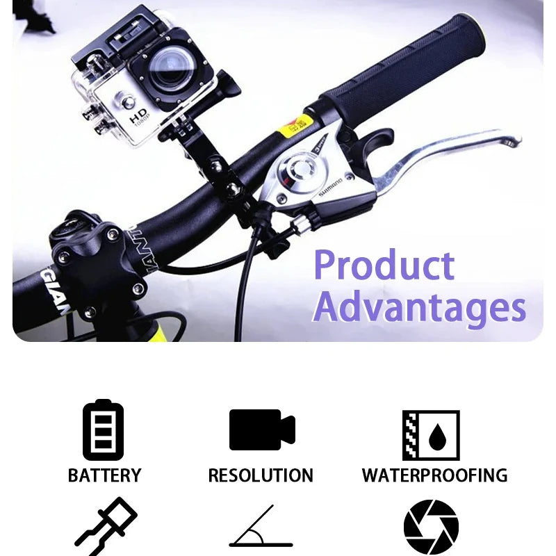 Ultra-Portable GoPro Alternative: 12MP Underwater Camera with HyperSmooth Anti-Shock & 10M Waterproof