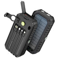 40,000mAh Solar Power Bank with Hand Crank & 4 Cables,Dual UsB/Type-C Fast Charging,