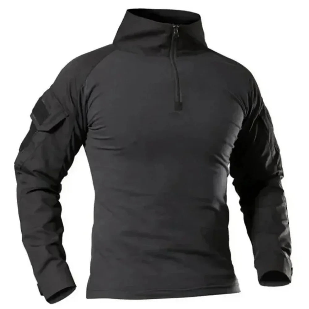 Men Combat Military Army CP Camouflage Long Sleeve Hunting Climbing Shirt Cotton