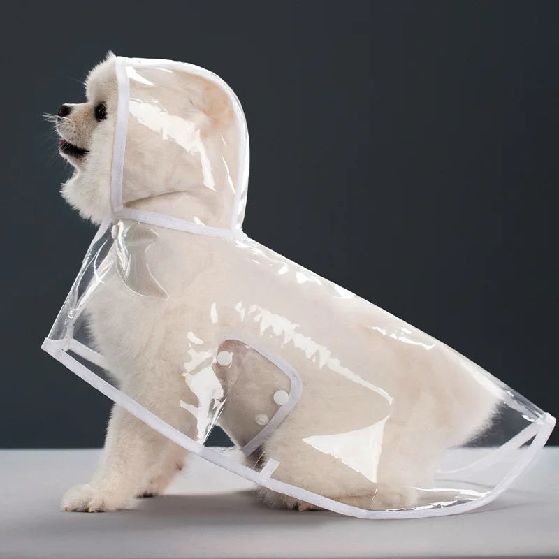 Pet Raincoat Transparent Dog Raincoat Waterproof and Windproof