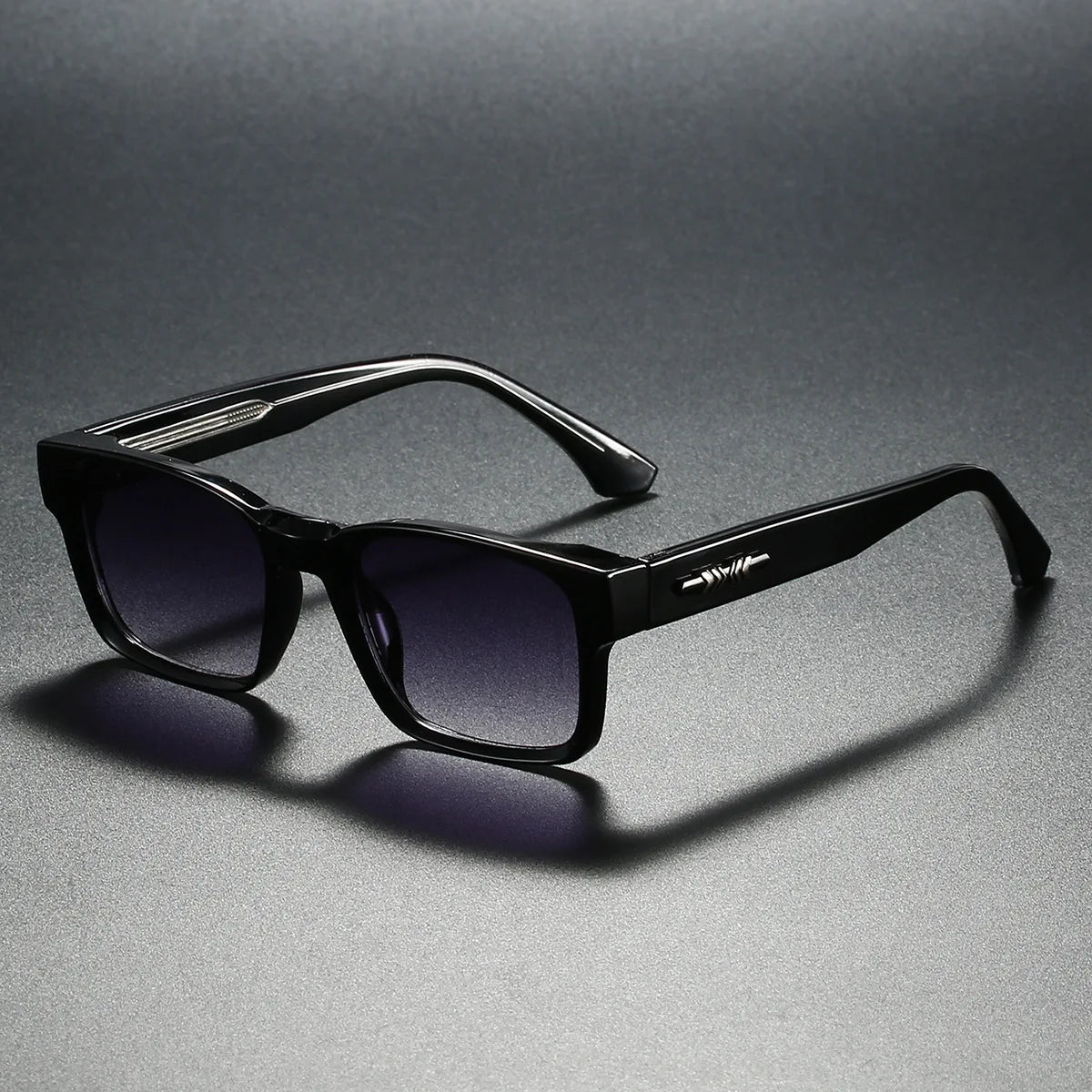 Quality Square Polarized Sunglasses, Metal Core UV400,