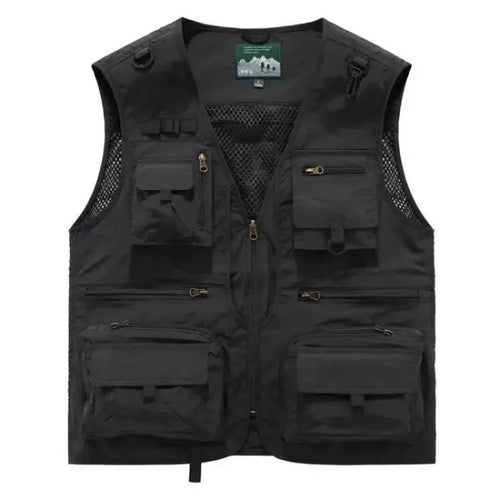 14 Pockets Summer New Men US Tactical Hiking Fishing Vest Mens Photographer Waistcoat Mesh Cargo Sleeveless Jacket Tool Vest