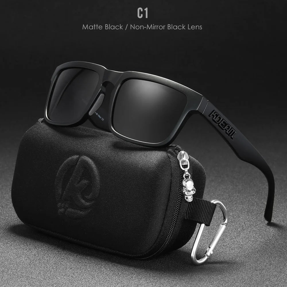 High Quality Square Sunglasses, Reflective, Polarized Sun Glasses