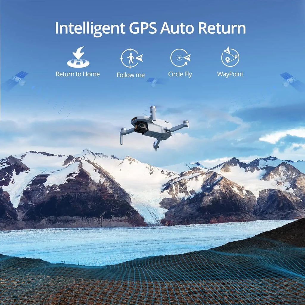 Potensic Drones Under 249g GPS Auto Return Single Axis Gimbal EIS Professional Drone Max 4-KM Waypoint Flight