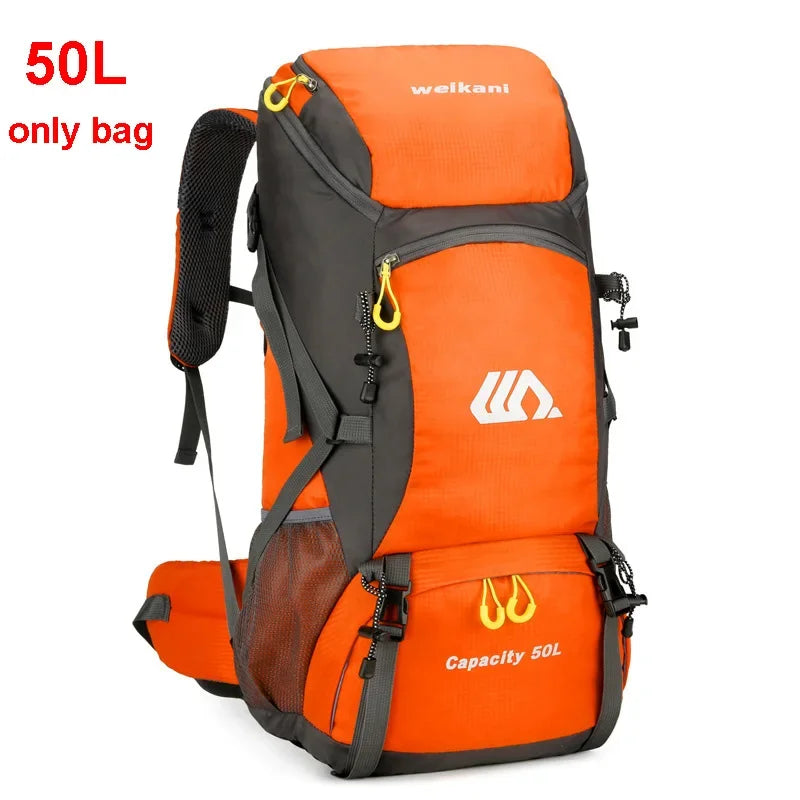 50L Travel Rucksack Waterproof Outdoor Sports Climbing Mountaineering Bag Luggage