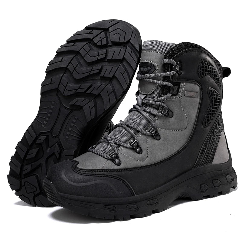 Mountain climbing, outdoor hiking boots.
