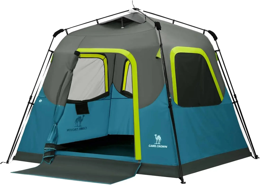 Instant Tents for Camping 4-6 Person Waterproof Easy Setup Sets Up in 60 Seconds
