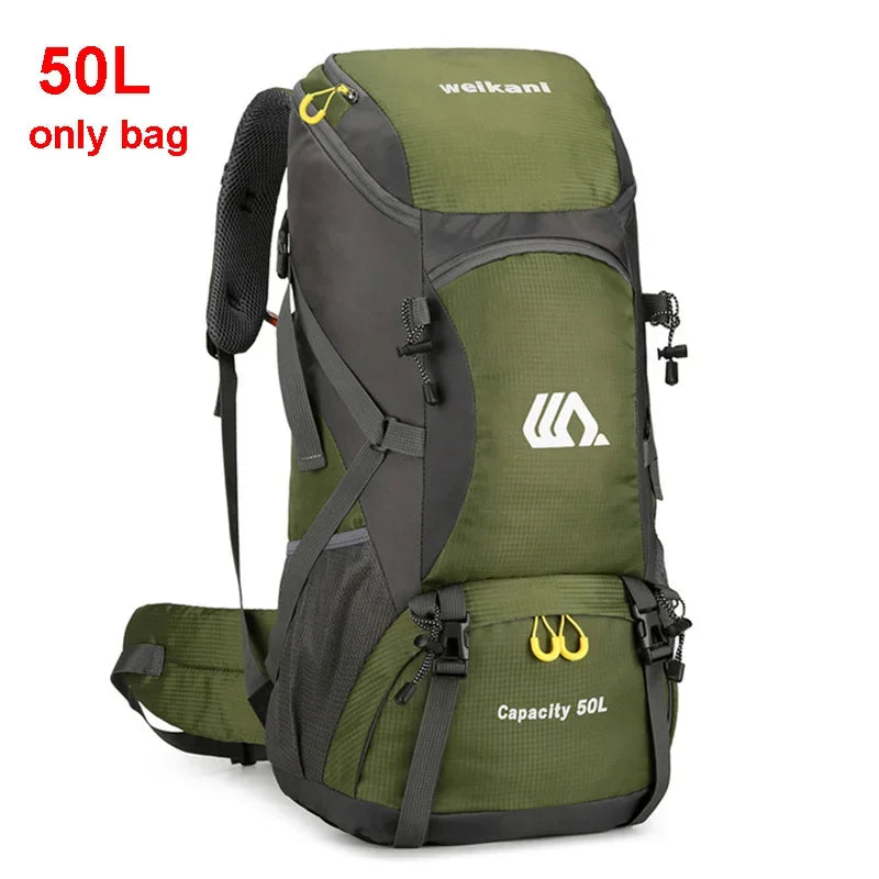 50L Travel Rucksack Waterproof Outdoor Sports Climbing Mountaineering Bag Luggage
