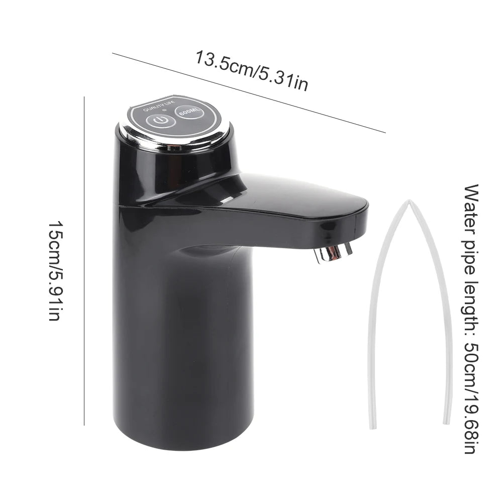 Electric Water Pump USB Rechargeable Portable Water One Key Switch Mini Water Pump for Outdoor Camping