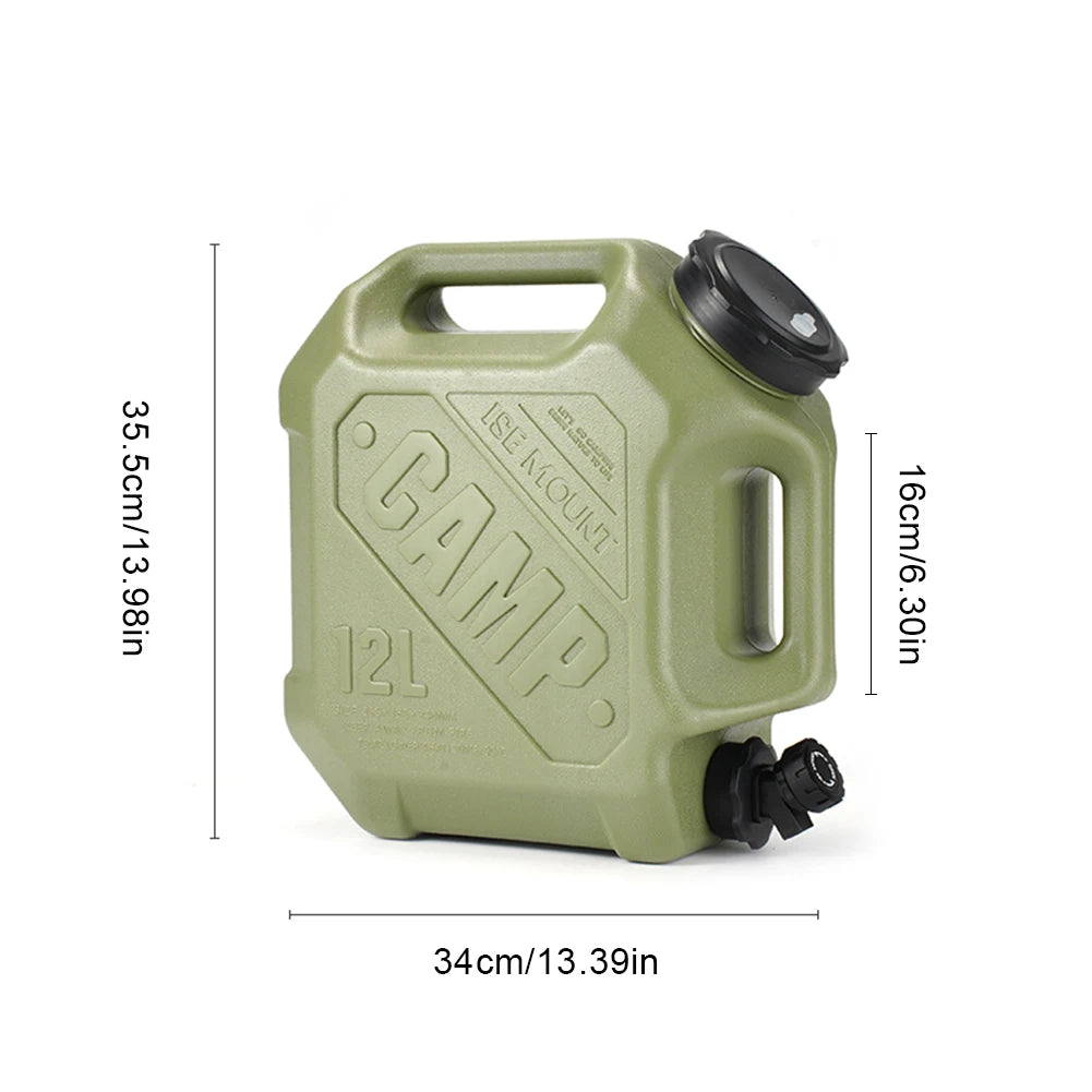 12/13/19L Water Tank,  Large Capacity Camping Bucket with Faucet No Leakage Container for Travel