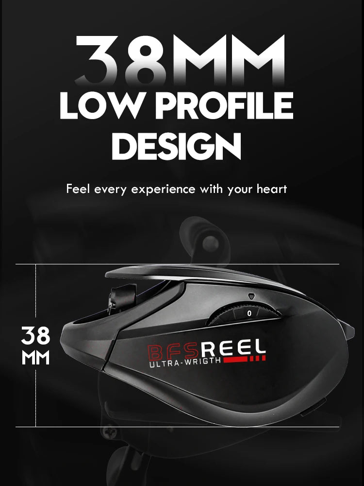 ANATONO Vrigo 160g Ultralight Baitcasting Reel BFS Fishing Reel 7.2 Gear Ratio Saltwater 6+1BB 6KG Power Baitcaster