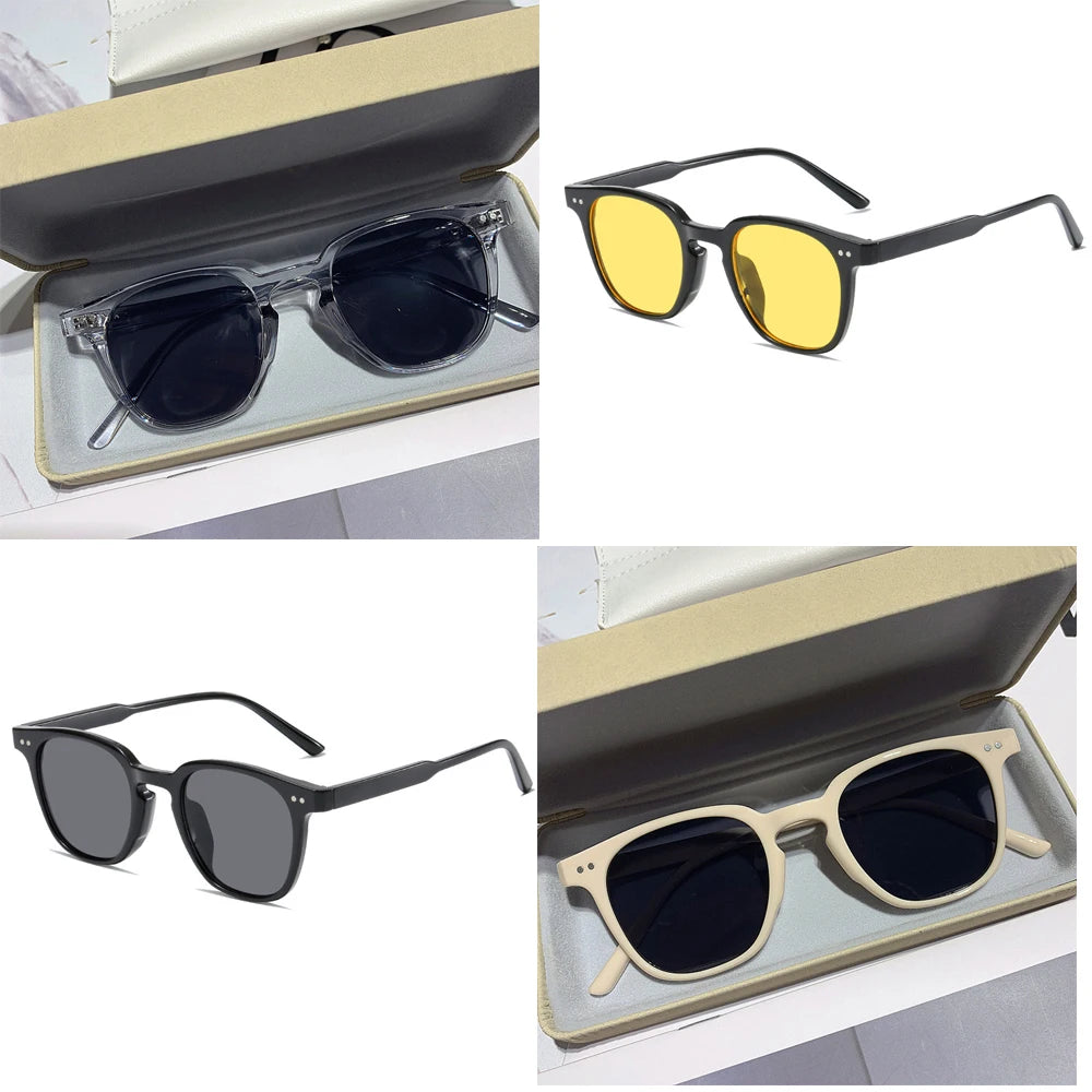 Vintage Square Sunglasses Unisex Luxury Brand Small Round Sun Glasses