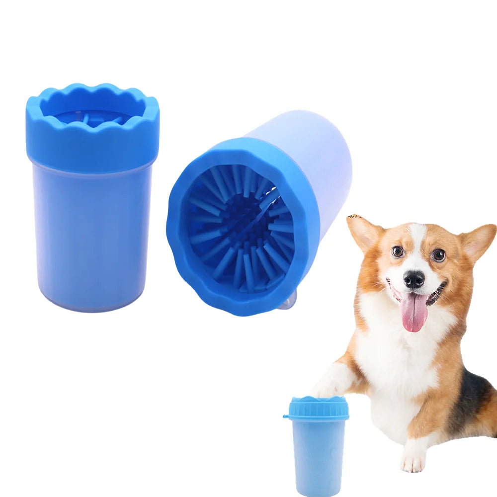 Portable Paw Cleaner Cup - 3-Size Silicone Pet Foot Washer for Dogs & Cats,