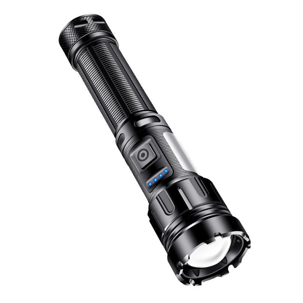 Flashlight LED Outdoor Lantern 1200mAh Type-C USB Rechargeable Waterproof Camping Fishing Lighting