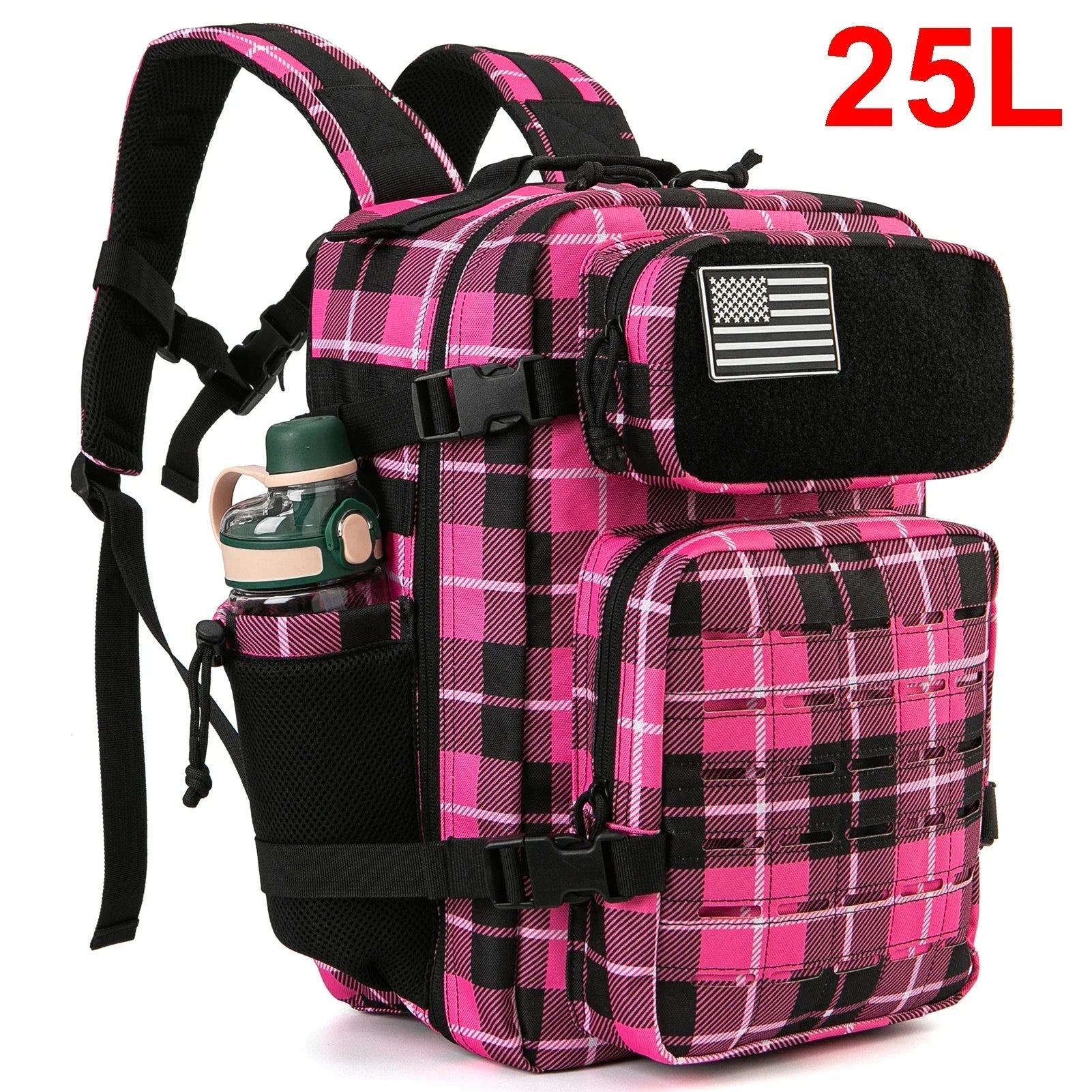 25L Tactical Backpack Hiking  Dual Cup Holder