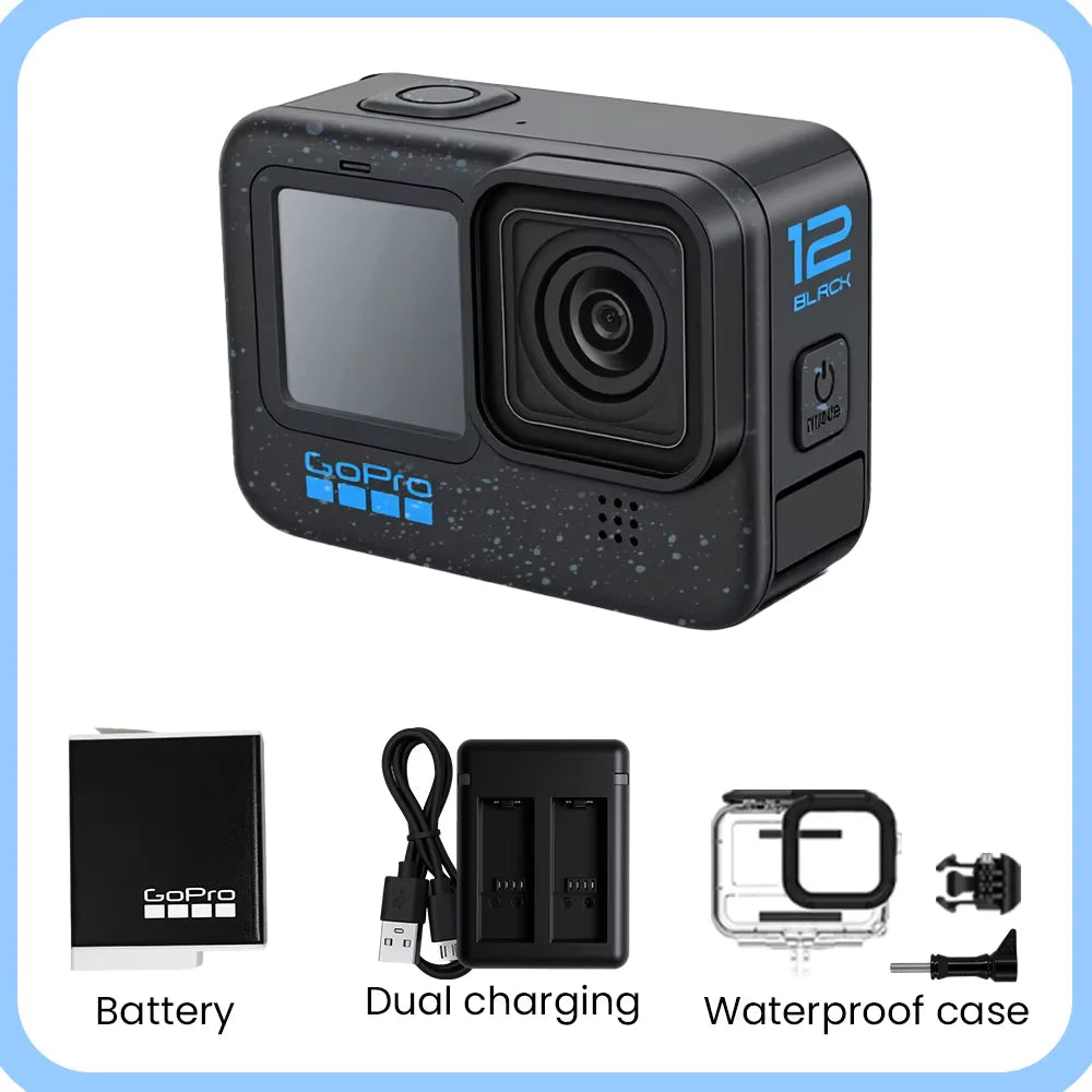 GoPro HERO12 Black Action Camera HyperSmooth 5.3K 60fps Video 27MP Go Pro12  5.3K Sport Camera