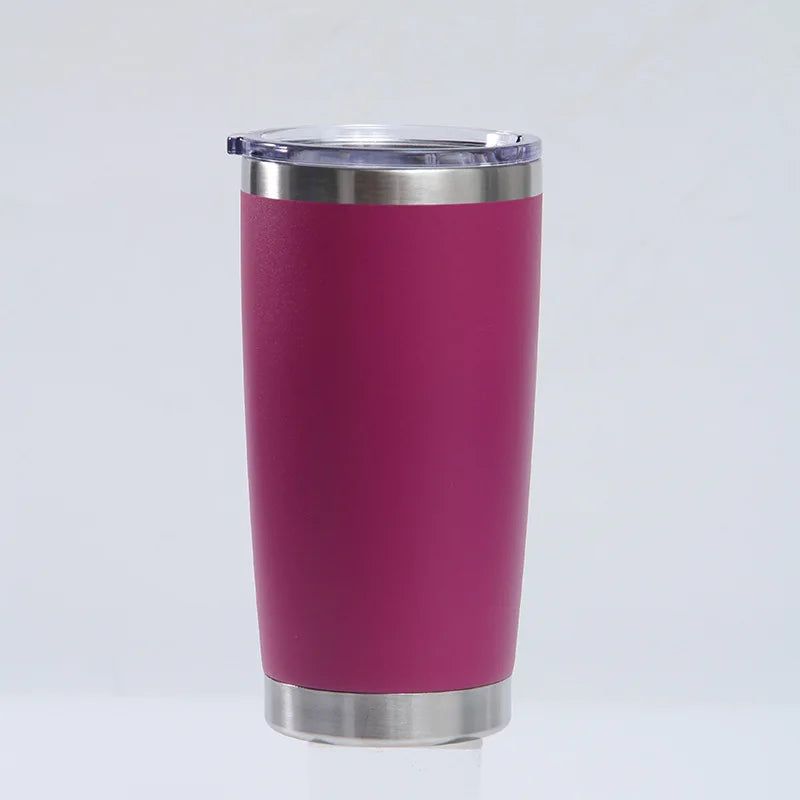 20oz Insulated Stainless Steel Tumbler with Lid Double-Walled Reusable