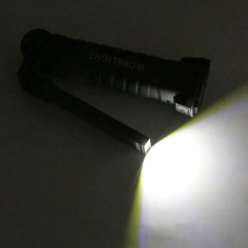 Portable COB High Power LED Flashlight USB Rechargeable Camping Lamp Torch Car Repairing Work Light Hanging Hook Magnet 5 Modes