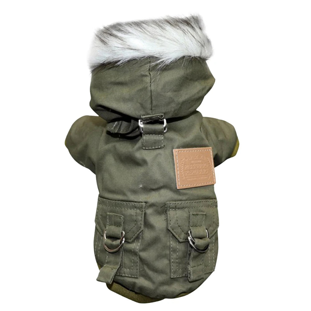 Dog Jacket With Harness, Heavy Hiking Coat Dog Warm Hoodie,  Small Medium Large Dog