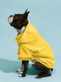 Orange Solid Color Pet Hoodie for Dogs – Cozy All-Season Wear