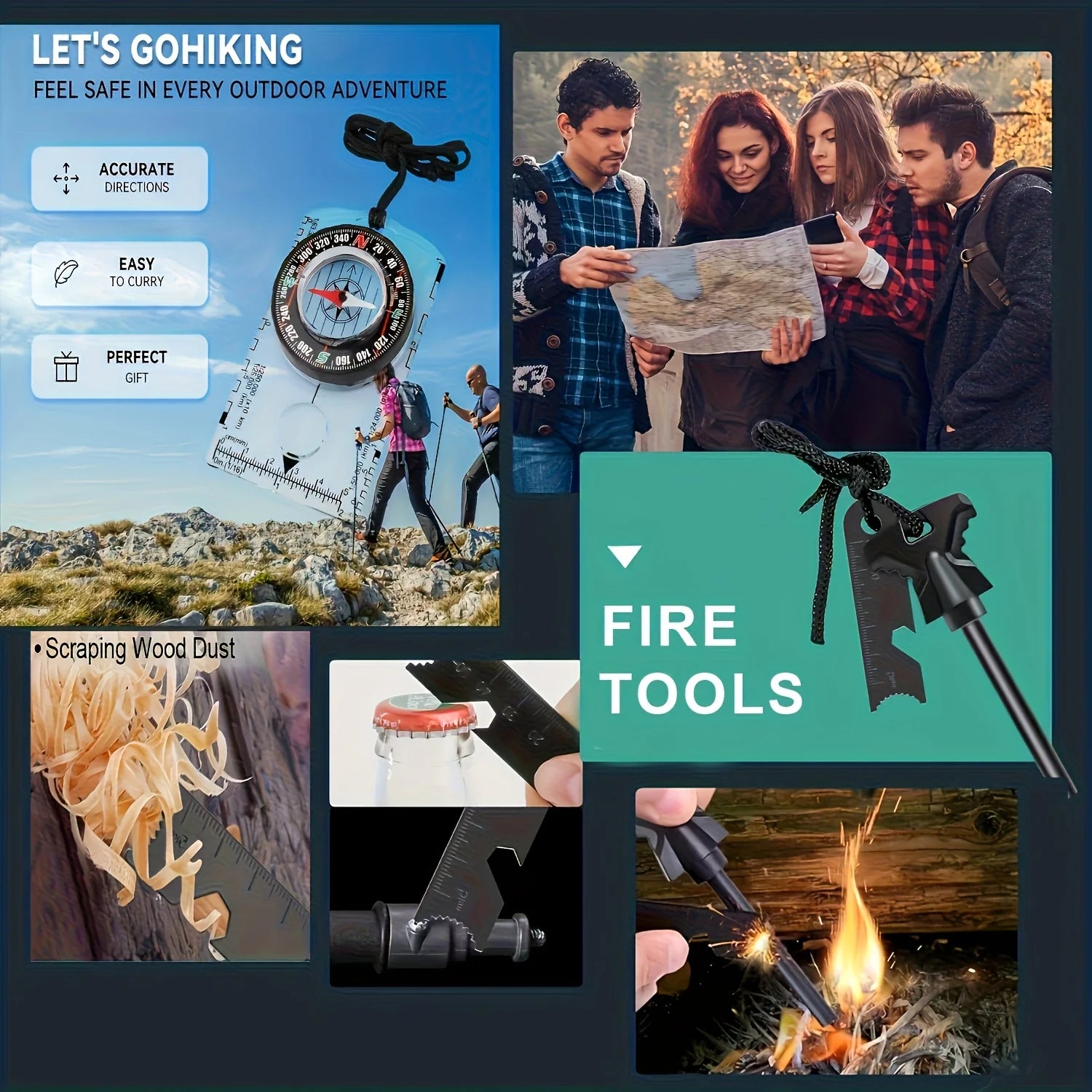 Ultimate Survival Equipment Set -20 in 1 Emergency Survival Equipment and Tools,