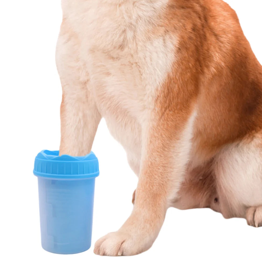 Portable Paw Cleaner Cup - 3-Size Silicone Pet Foot Washer for Dogs & Cats,