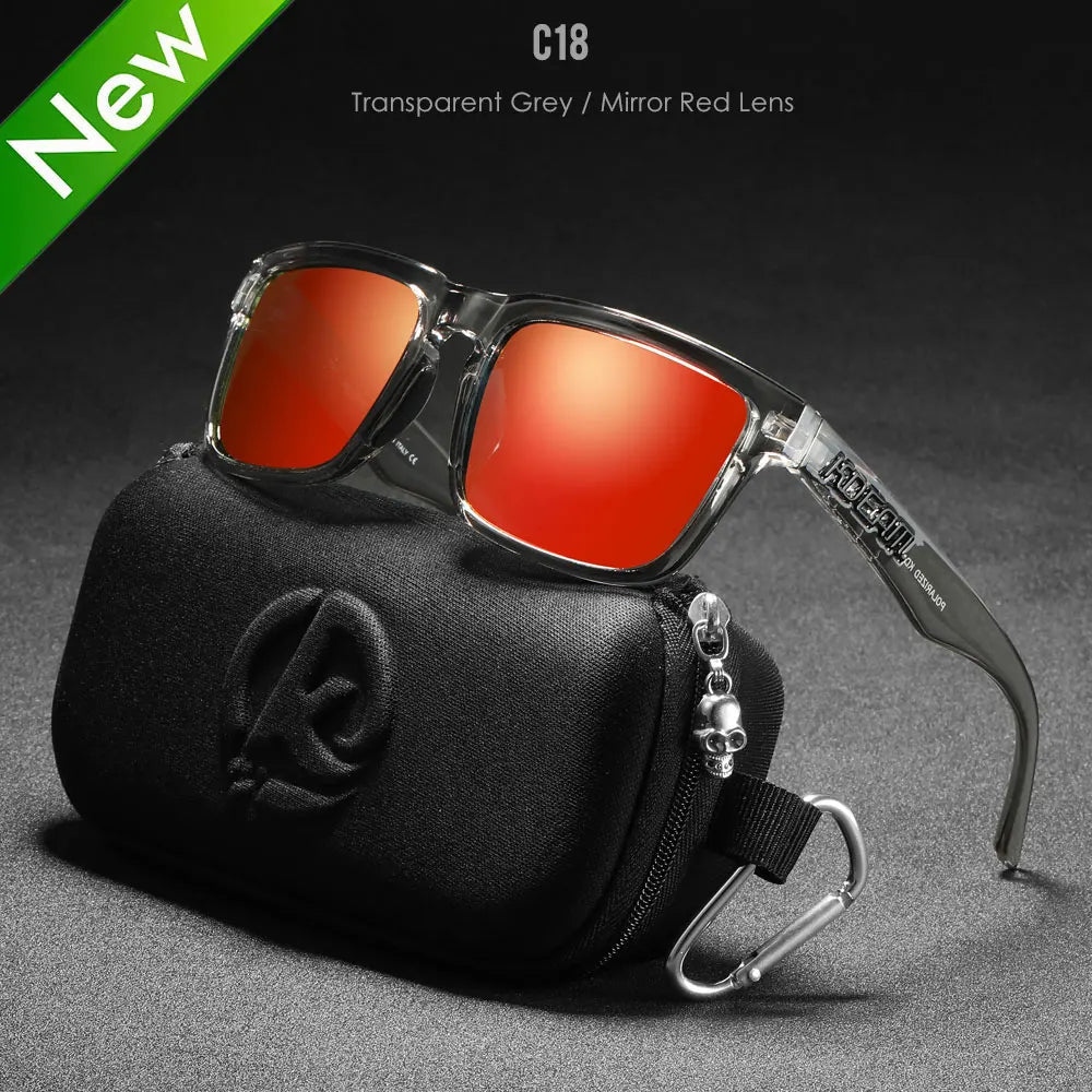 High Quality Square Sunglasses, Reflective, Polarized Sun Glasses