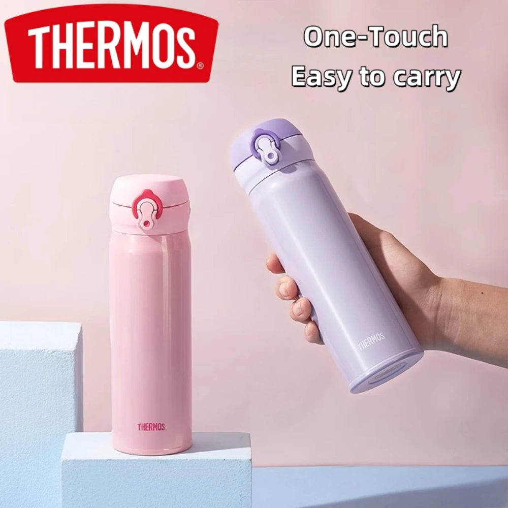 THERMOS 350/500ML Water Bottle Vacuum Flask Stainless Steel Thermal Mug,