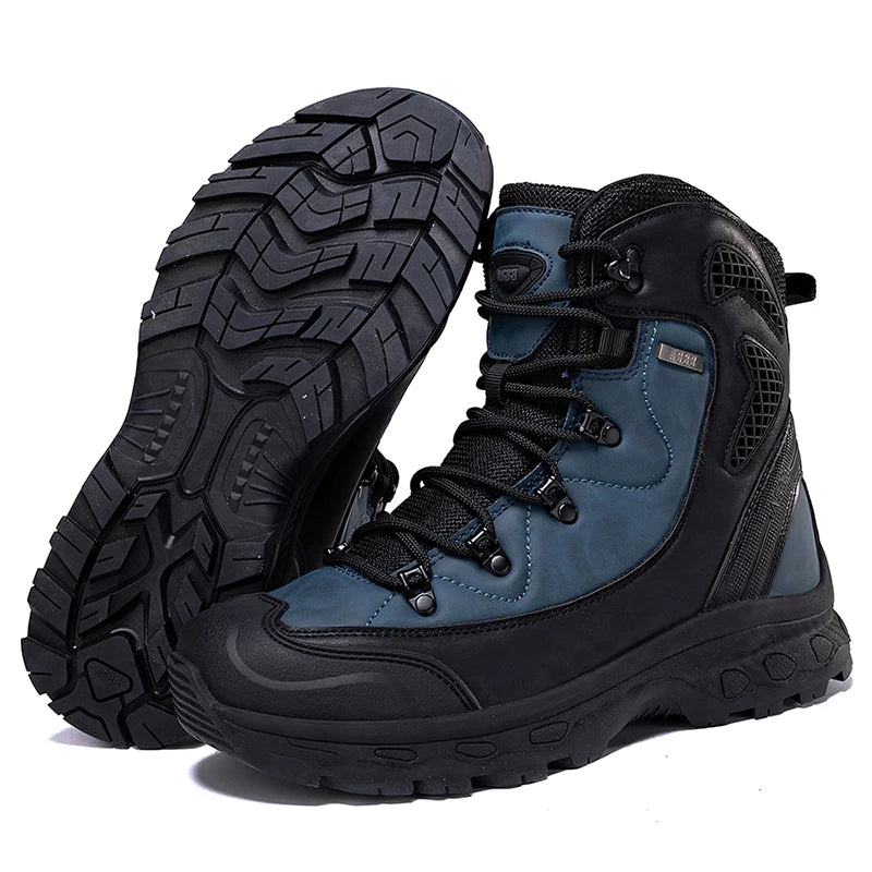 Mountain climbing, outdoor hiking boots.
