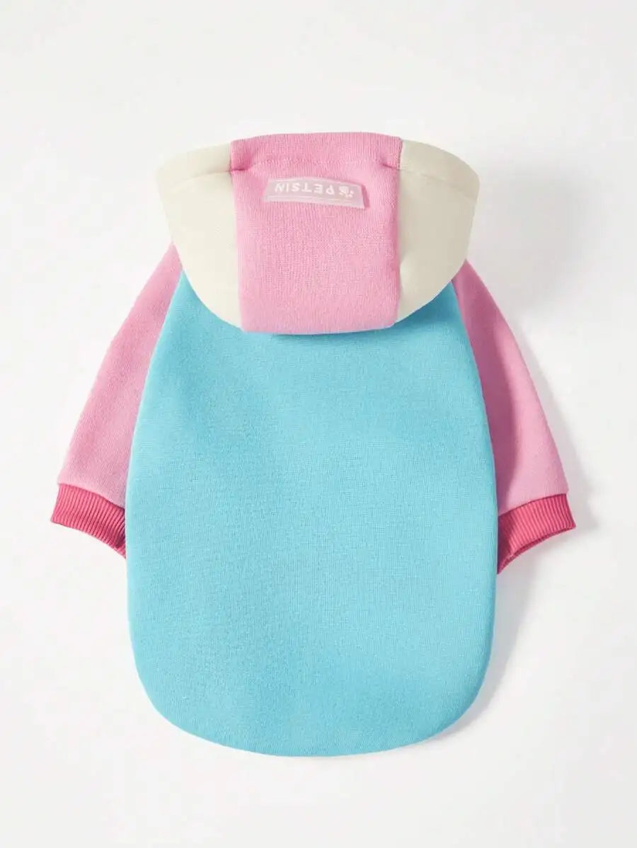 Orange Solid Color Pet Hoodie for Dogs – Cozy All-Season Wear