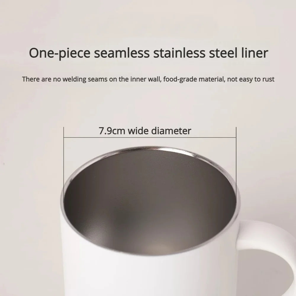 THERMOS Mug 450ml Handle Mug, Keep Cold & Keep Hot Stainless Steel Thermos,