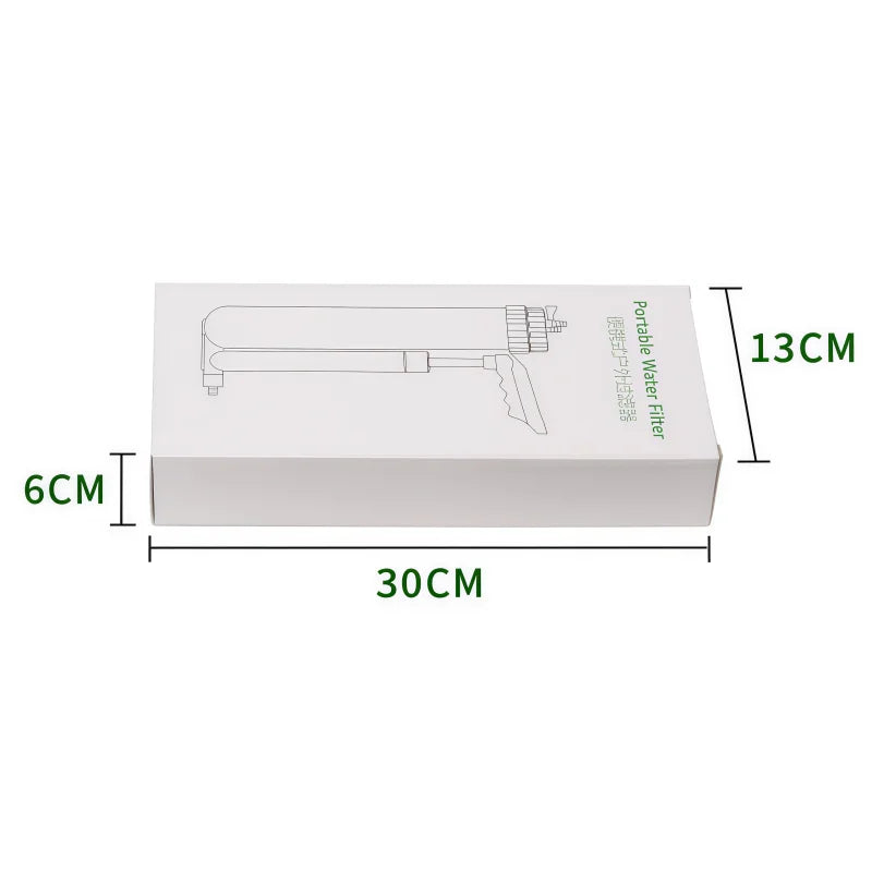 Portable Outdoor Water Purifier, Camping Filter with UF RO Pump Bushcraft Survival Tool