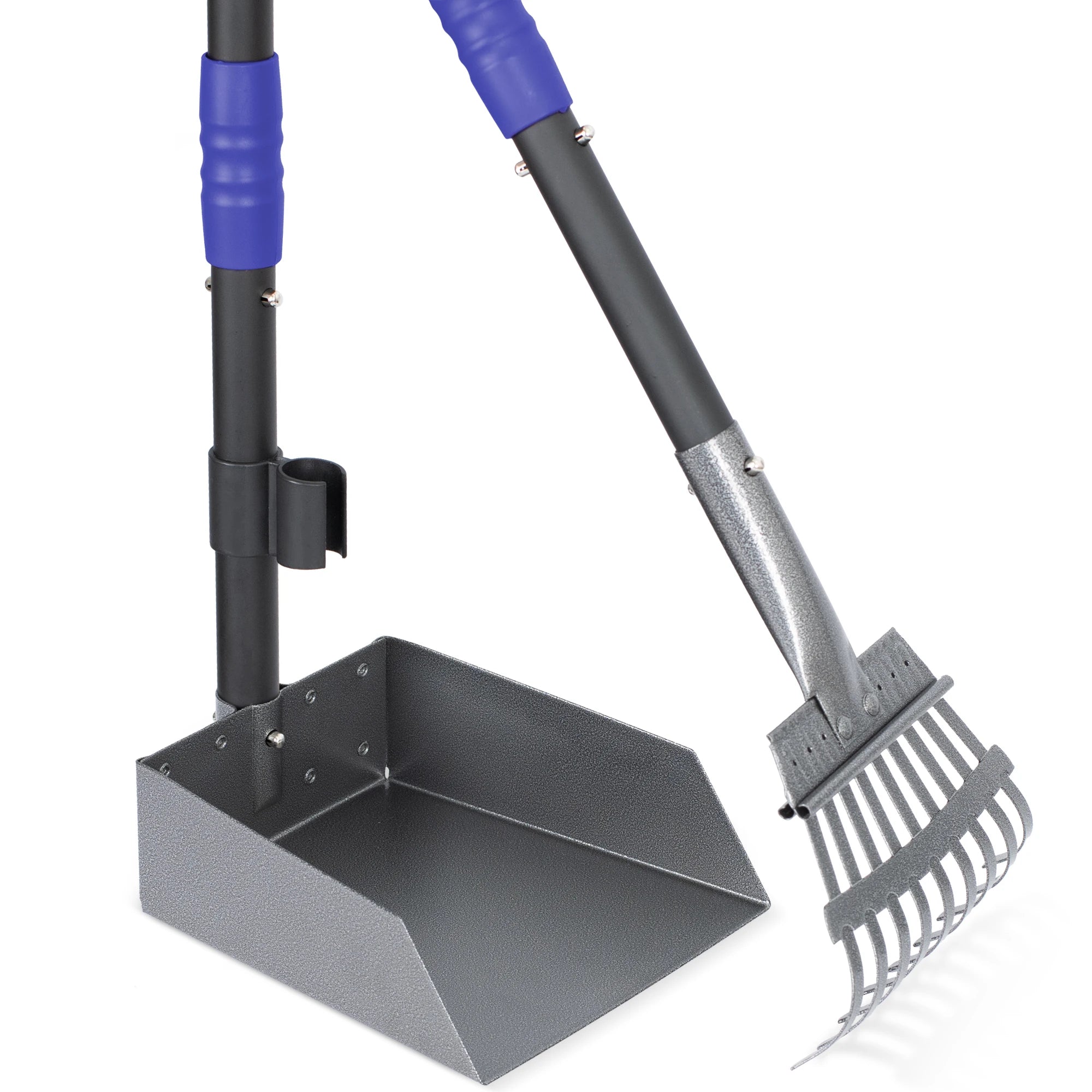 Dog Pooper Scooper, Dog Poop Tray and Rake Set,