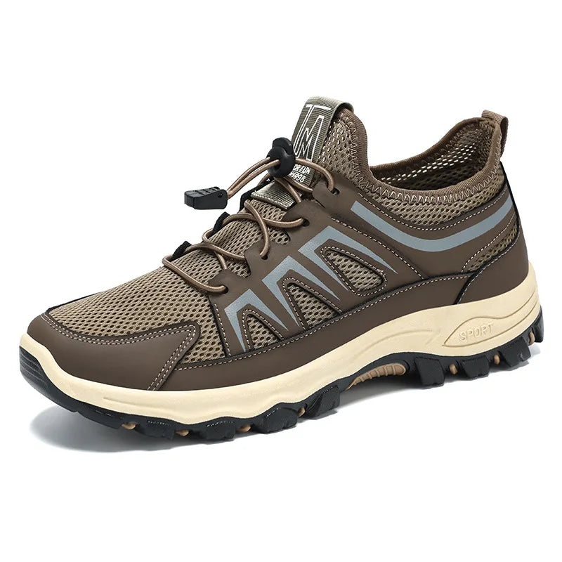 Men's Running Shoes Breathable Comfortable Soft Bottom Mesh Surface Non-Slip Sports Footwear for Cross-Border E-commerce