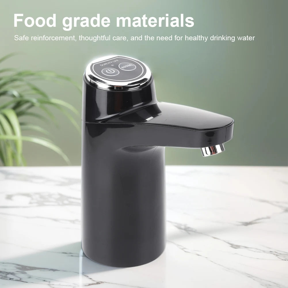 Electric Water Pump USB Rechargeable Portable Water One Key Switch Mini Water Pump for Outdoor Camping