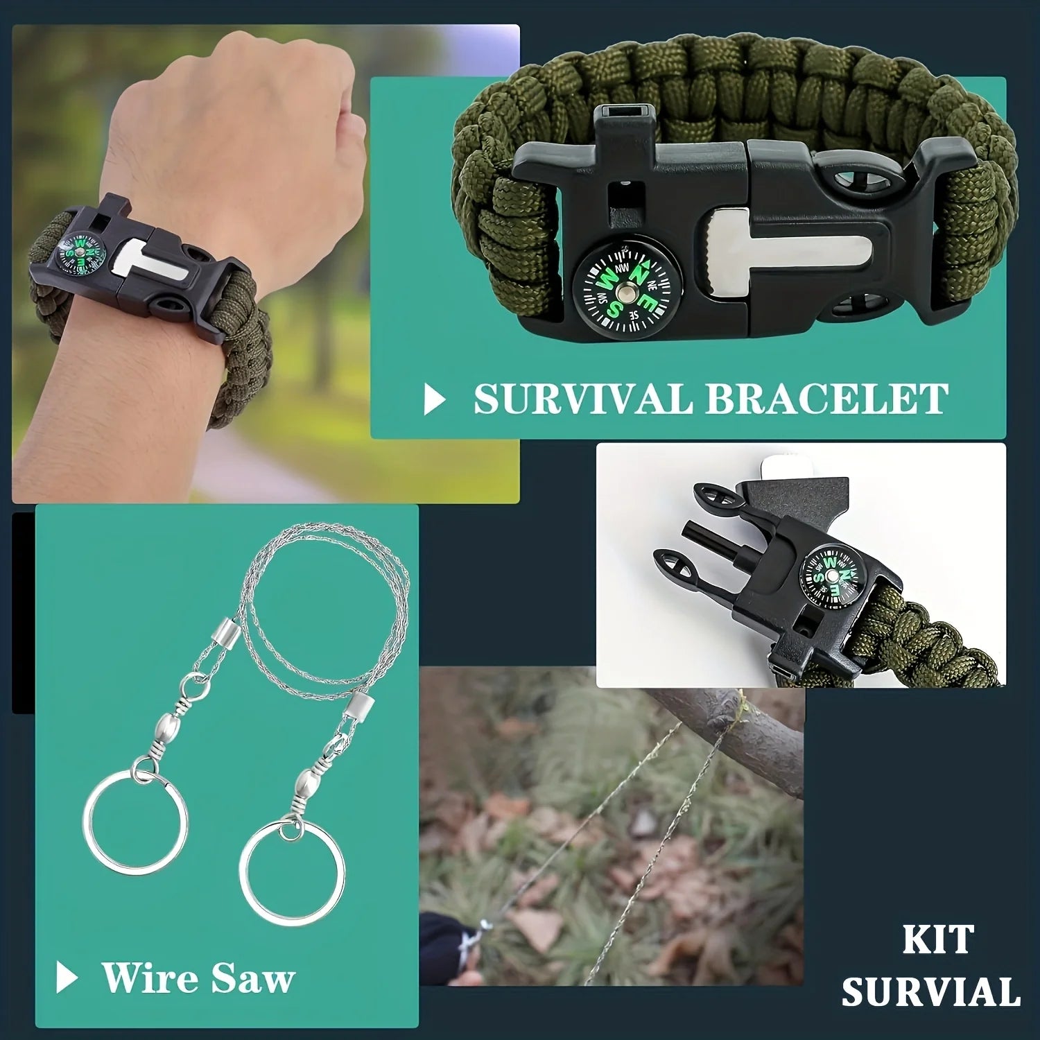 Ultimate Survival Equipment Set -20 in 1 Emergency Survival Equipment and Tools,