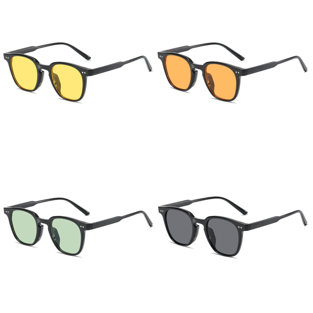 Vintage Square Sunglasses Unisex Luxury Brand Small Round Sun Glasses