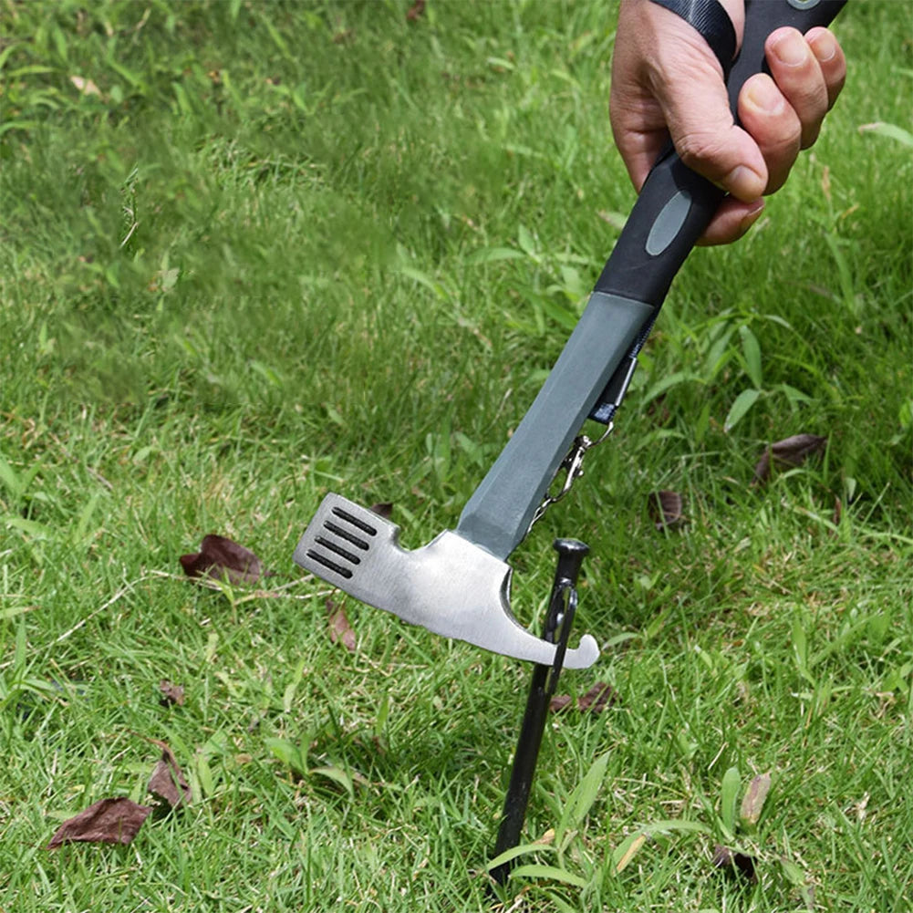 4/8Pcs  Forged Steel Tent Pegs Heavy Duty Ground Stakes 30cm Camping Tent Spikes with Storage Bag