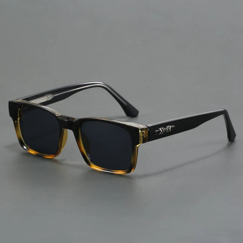 Quality Square Polarized Sunglasses, Metal Core UV400,
