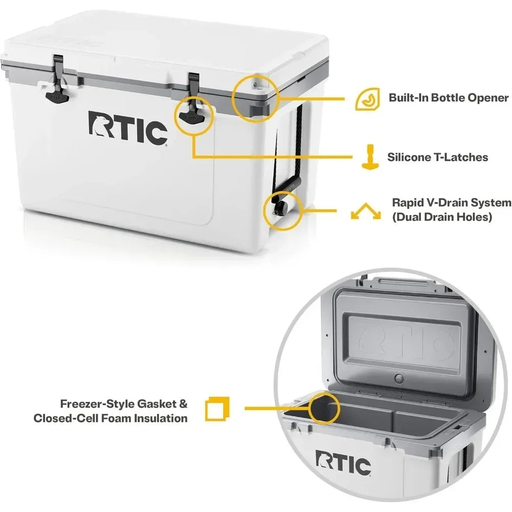 52 Quart Hard Cooler Insulated Portable Ice Chest