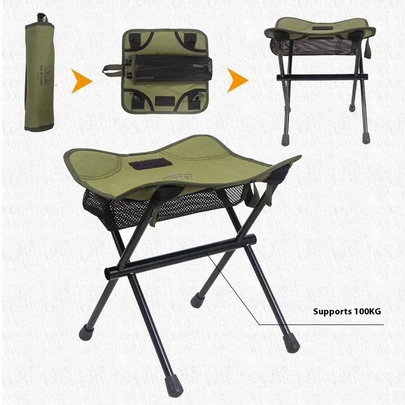 MOUNTAINHIKER Outdoor Ultralight Folding Camping Chair.  Can also be used as a side table