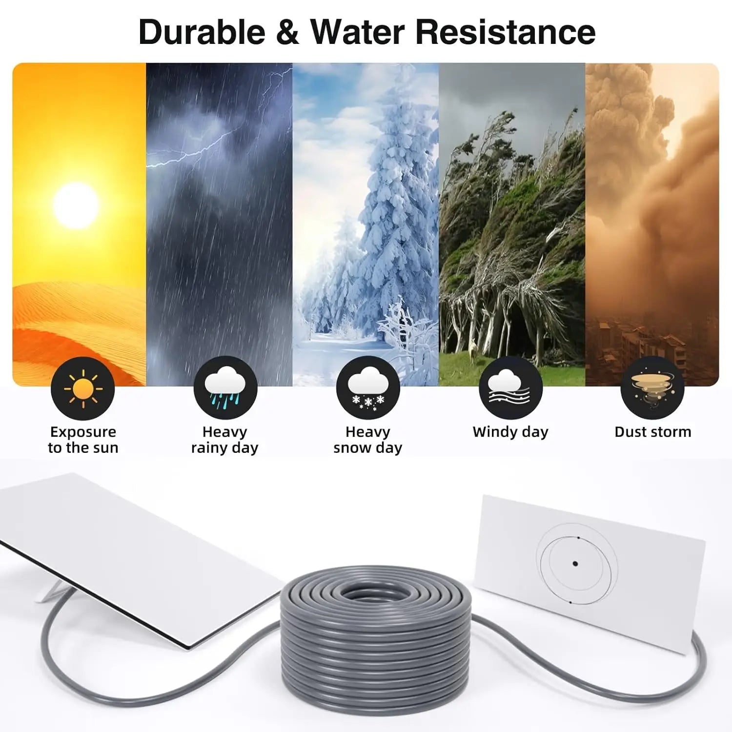 For Starlink Mini Dish RJ45 Waterproof Cable 1000Mbps Transmission Speed Computer Connected To Router Replacement Cord 5m 10m