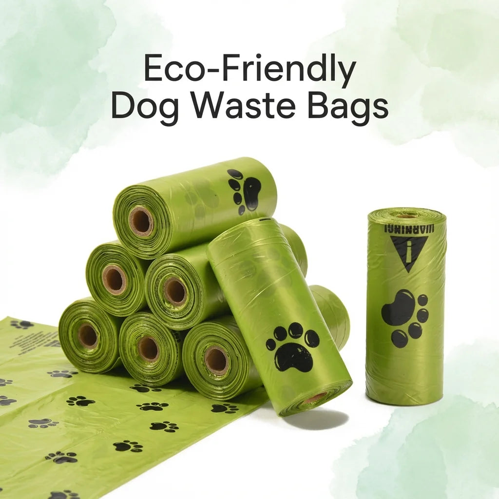 Eco-Friendly Pet Waste Bags - Biodegradable, Scented, Leakproof,